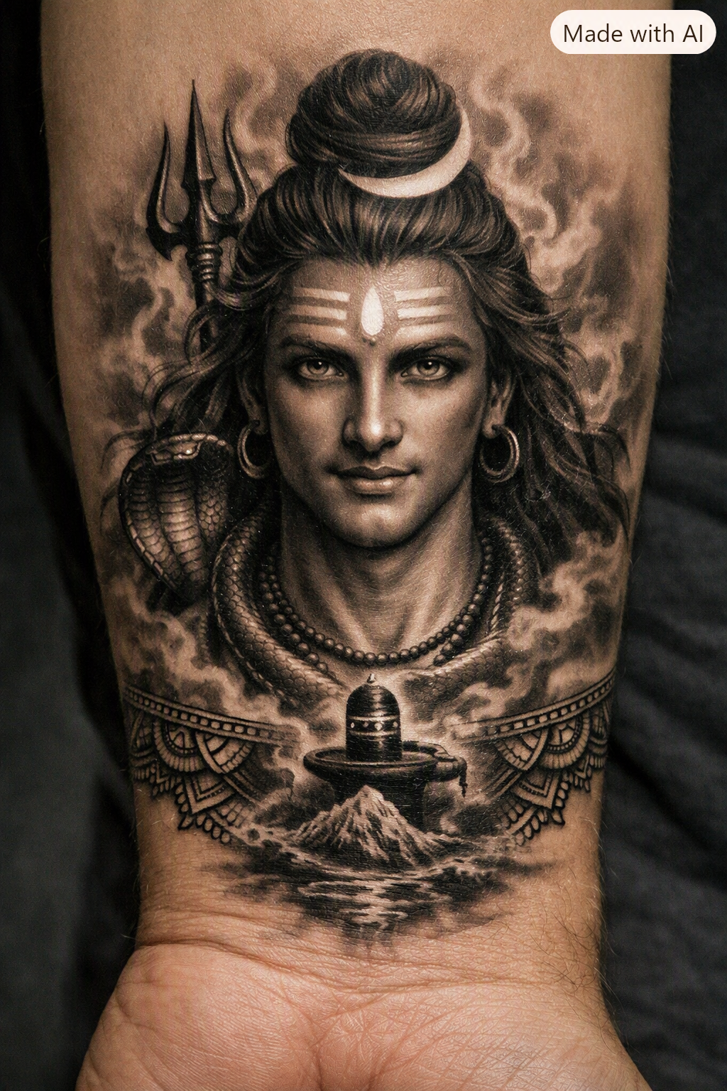 Shiva or Bhairava tatoo